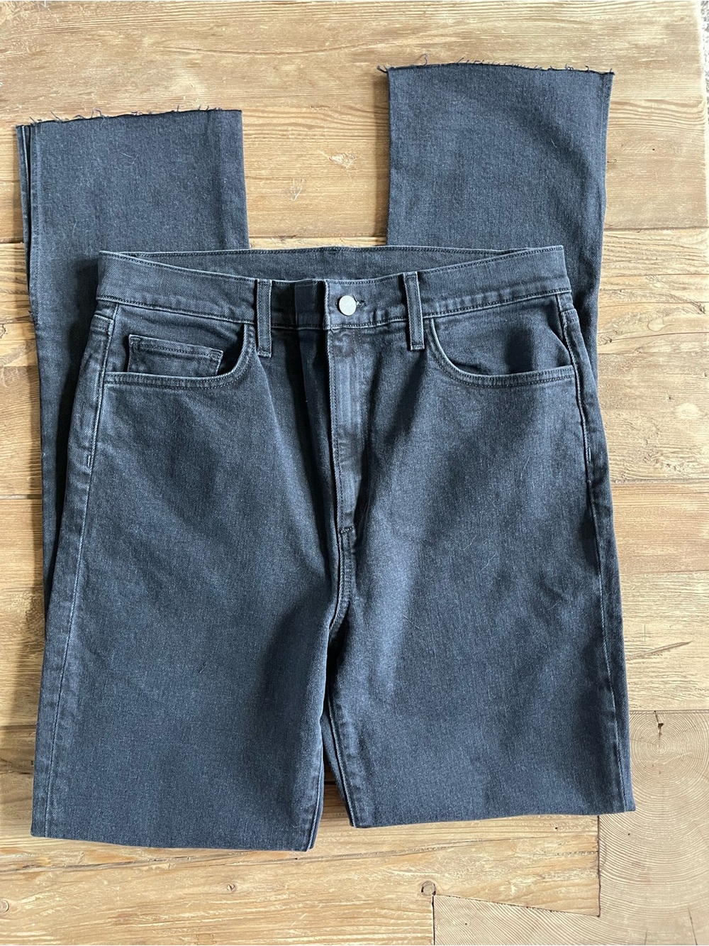 Favorite Daughter The Valentina Tower Jean Boulder Black Side Slit Size 31